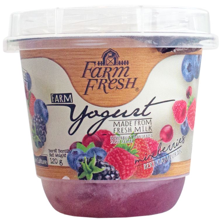 Farm Fresh Yogurt Mixberries 120g (unit)